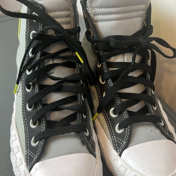 Converse Not Chuck UNT1TL3D High-Top Sneakers black gray and neon yellow size 11 - Picture 4 of 10